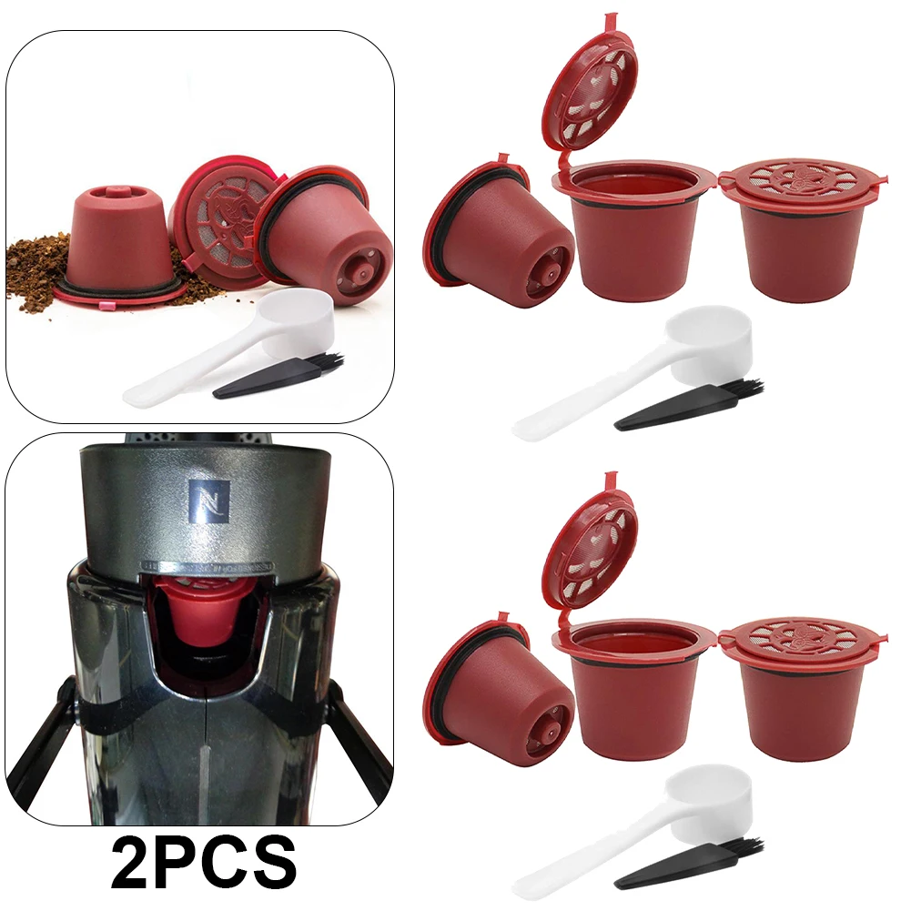 

6 шт. многоразовые капсульные фильтры для кофе для кофе для машины Nespresso (красные)