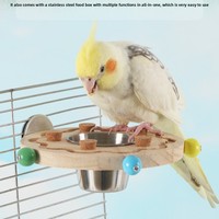 Parrot Plugging Platform Creative Bird Plugging Toy To Relieve Boredom Entertainment Birdcage Standing Stick Platform Macaw Toys