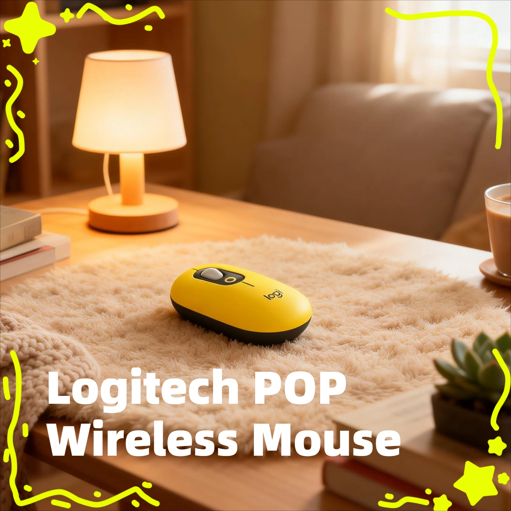 

Logitech POP Creative Studio Wireless Bluetooth Mouse Unique Design for Designers Mac Portable Silent Click Computer Peripherals