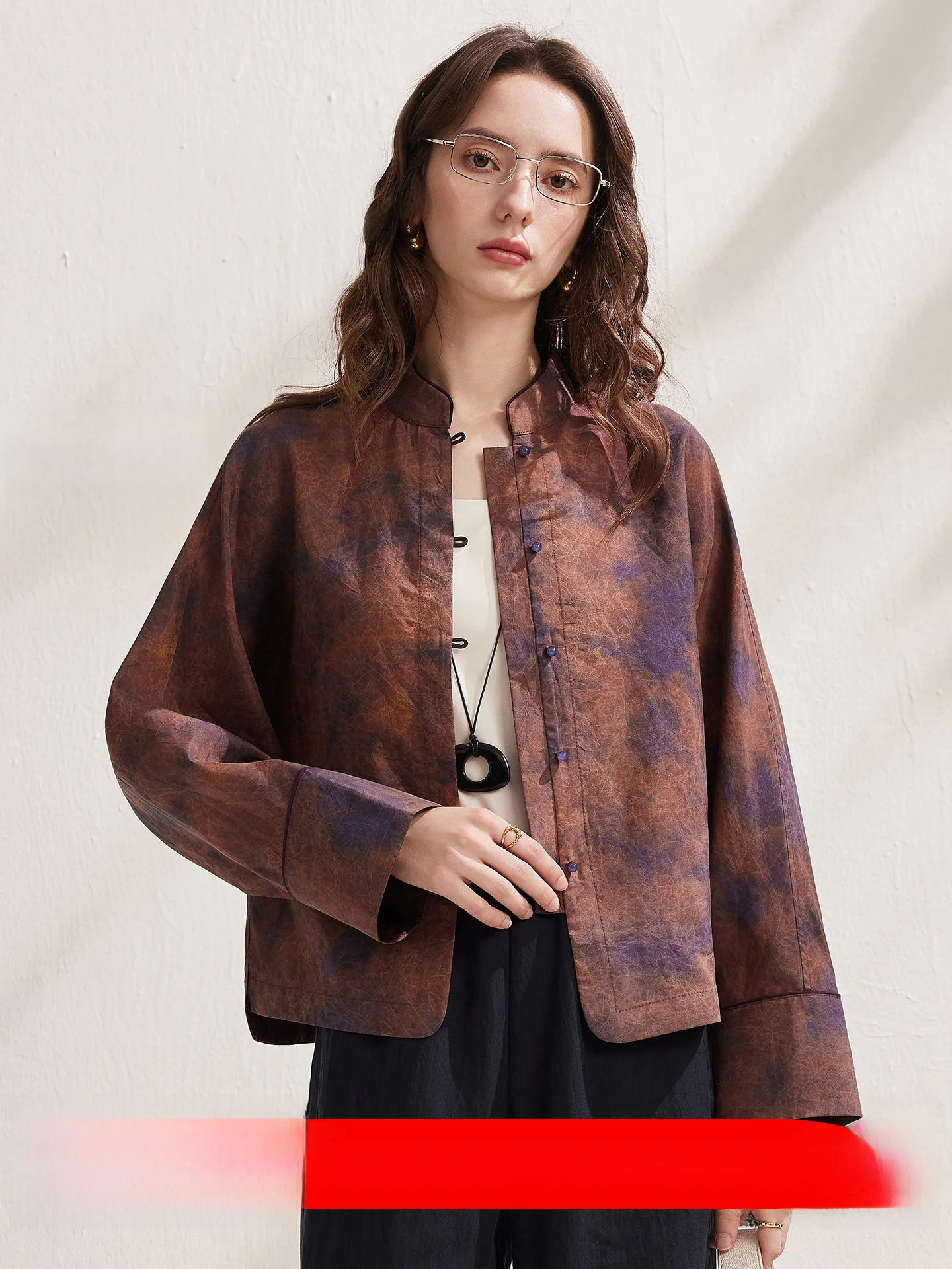 

Zhaojun Spring Summer New Sle Heavyweight Silk Long Sve Women's Top Chinese Sle Xiangyun Silk True Silk Women...