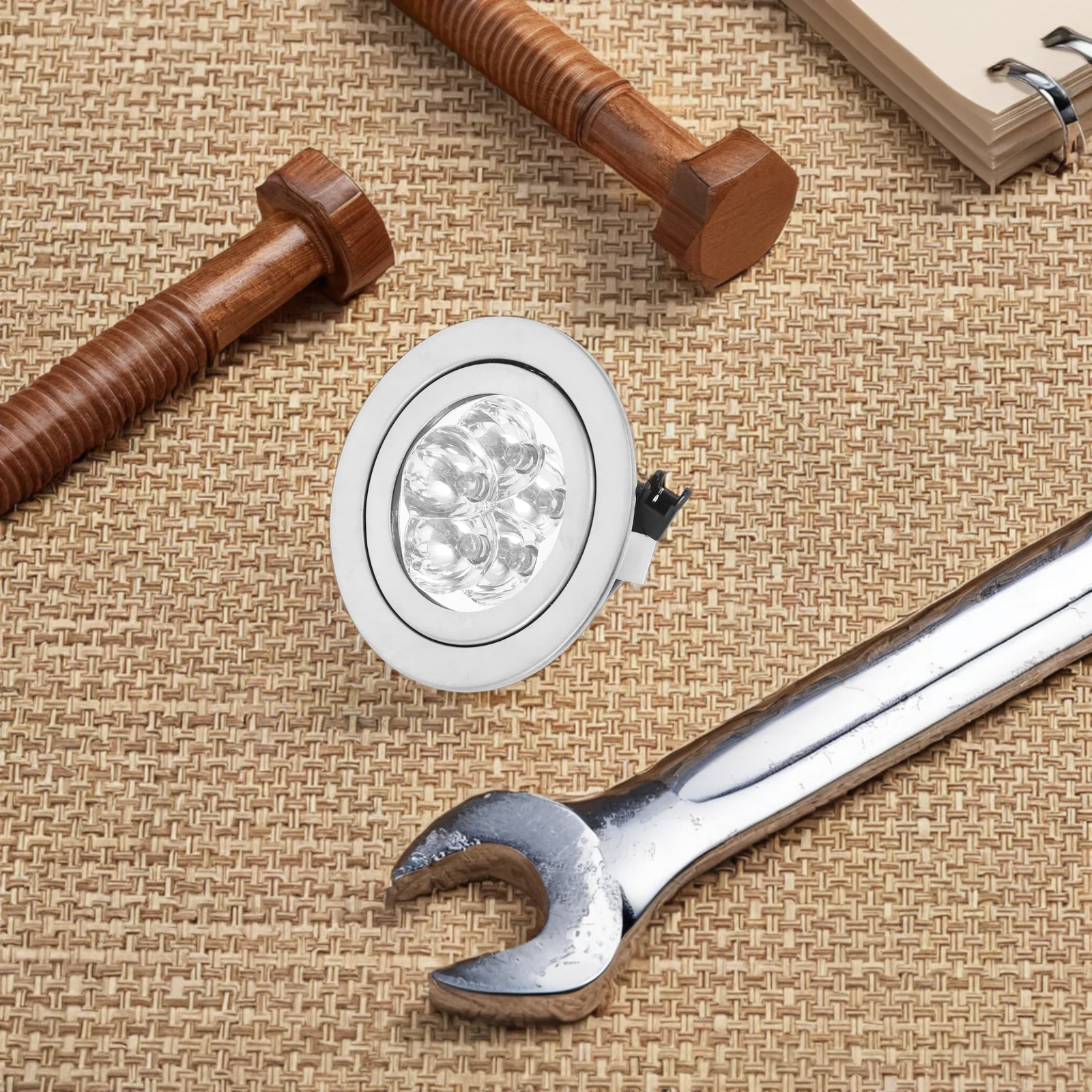 لمبة إضاءة Led مستديرة 12 فولت لأداة إضاءة غطاء محرك السيارة كفاءة استخدام الطاقة مصباح لمبات بديلة