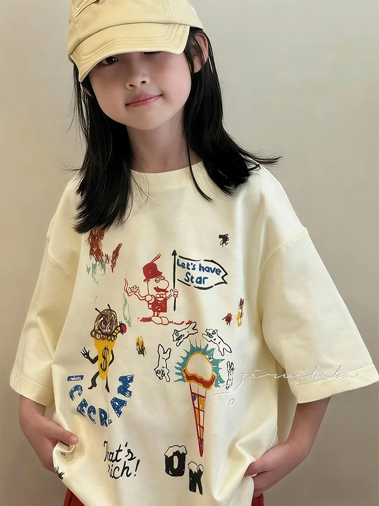 camiseta-de-manga-corta-estilo-coreano-para-ninas-verano-nueva-moda-ropa-para-ninas-grandes-transpirable-comoda-suave-a