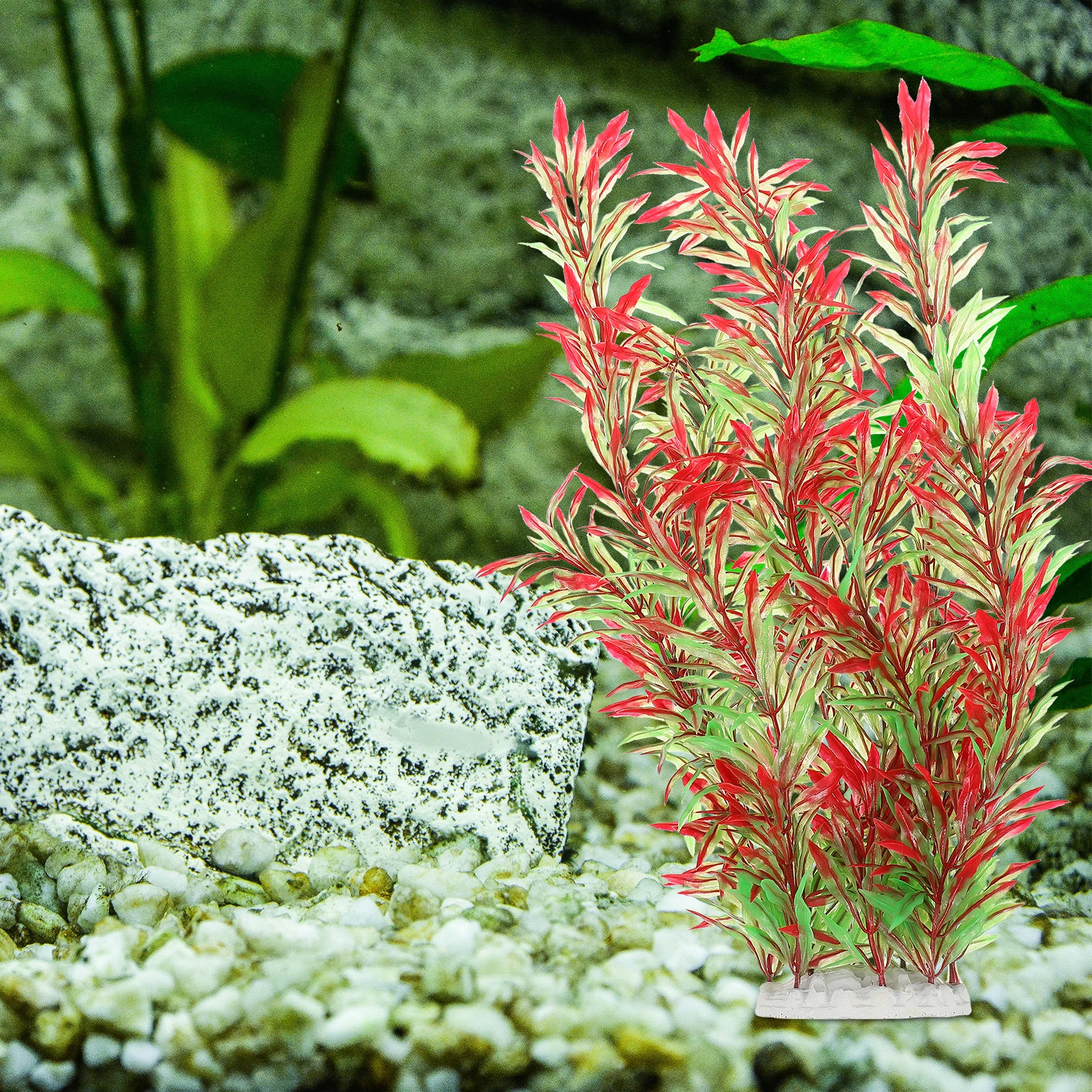 

Artificial Aquatic Plant Realistic Plastic Fish Tank Decor L scape Decorations Faux Plants for Aquarium Non Fading Pet Supplies