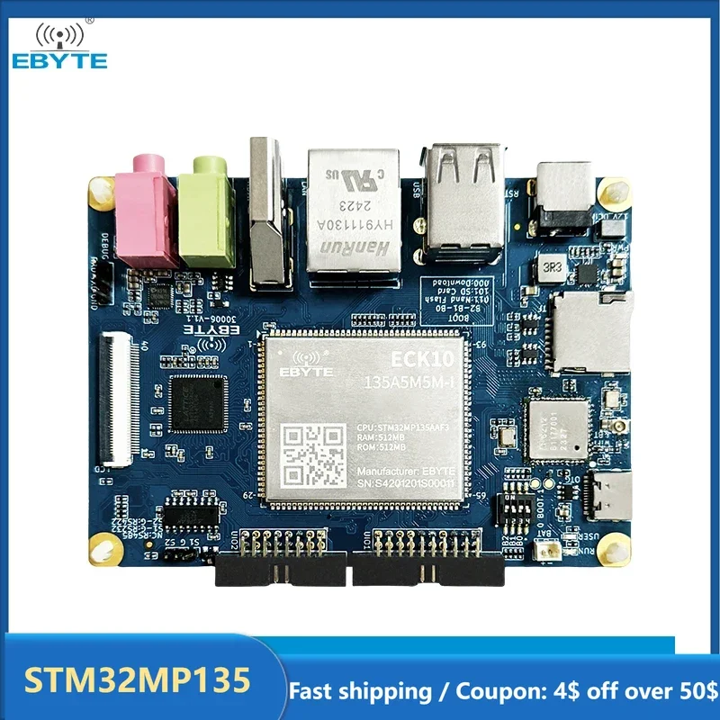 

STM32MP135 Single Board Computer Industrial Grade ARM A7 EBYTE ECB Series Linux Gigabit Ethernet 2.5″ PICO-ITX Cost-Effective