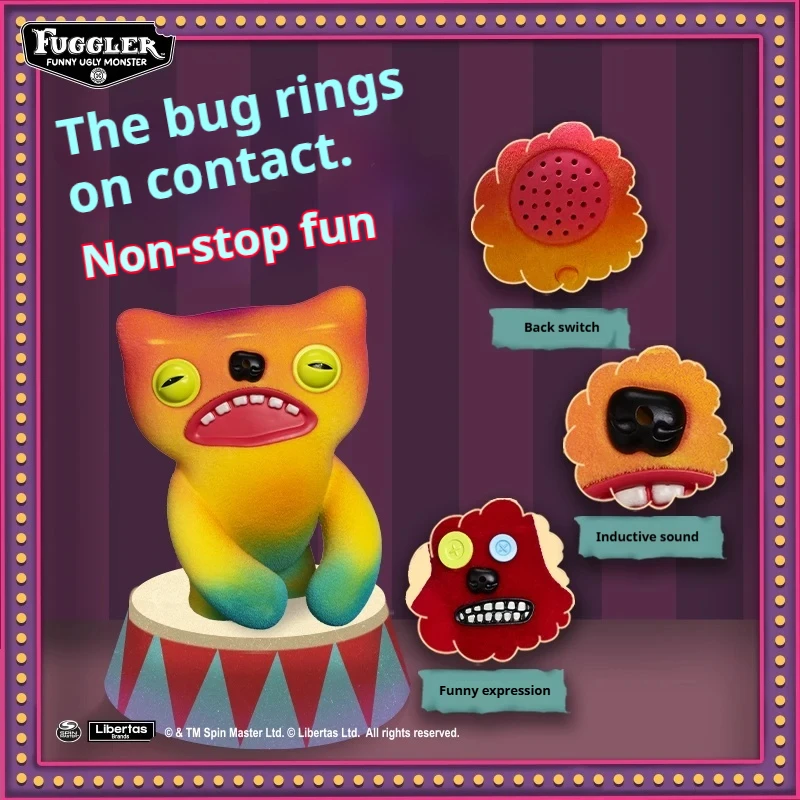 Fuggler brinquedos de pelúcia engraçado monstros feios peidar figura fugler vocalizar série anime figuras boneca crianças brinquedo presente aniversário