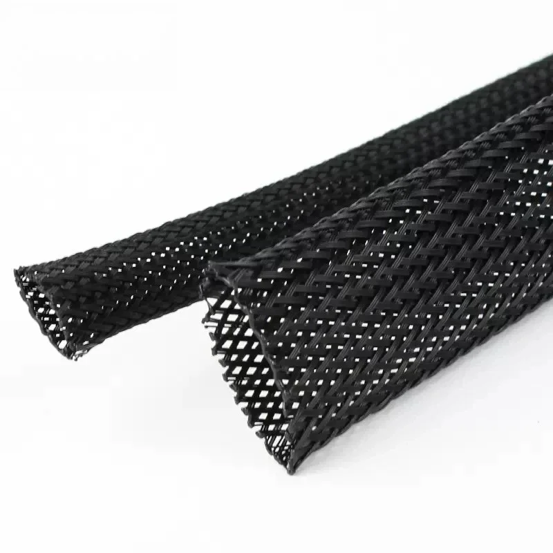 1/5/10/50M Black Insulated Braid Sleeving 2/3/4/6/8/10/12/14/20/25mm Tight PET Wire wire Gland Protection wire Sleeve