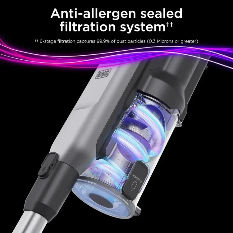 SUMMITSERIES Select Cordless Stick Vacuum Cleaner, LED Floor Lights, Lightweight, Portable (BHFEA640WG)