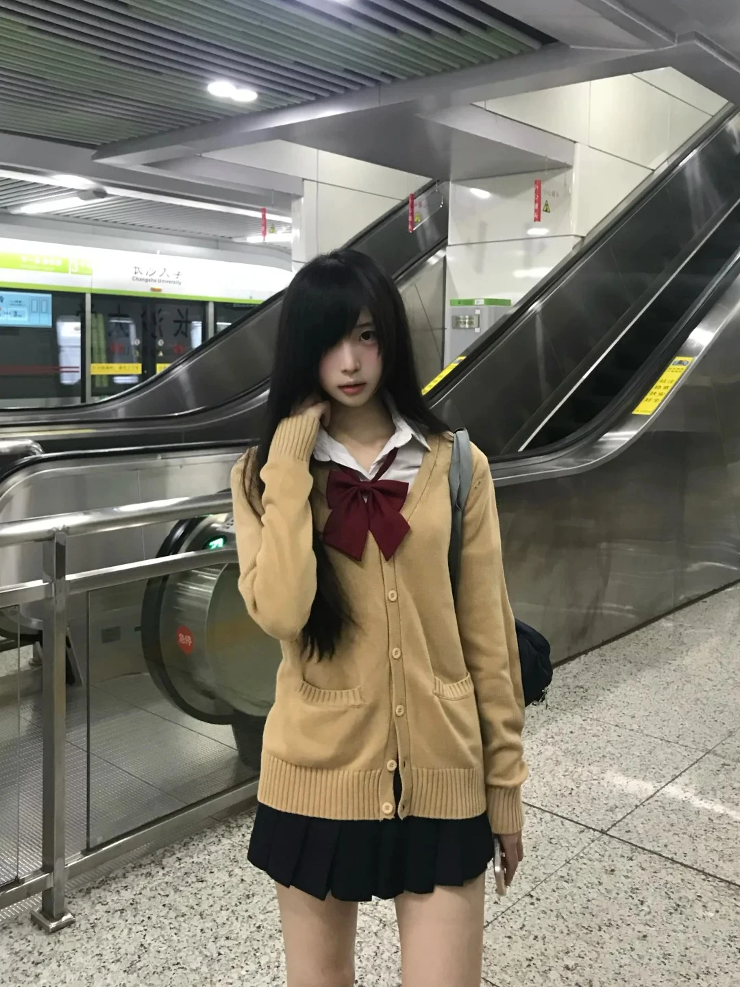 Suéter Cardigan Básico F em Estilo orme Escolar, Cor Sólida, Moda Universitária para Primavera e Outono