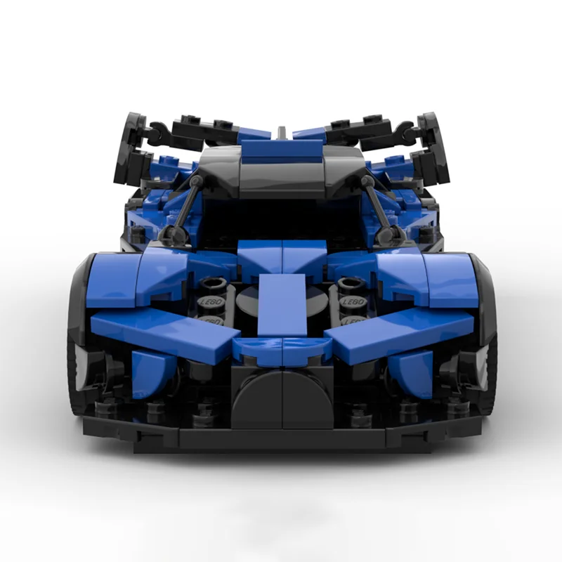 MOC الكلاسيكية سباق سرعة بطل سيارة نموذج سباق DIY الإبداعية لعبة أطفال هدية التكنولوجيا اللبنات #3