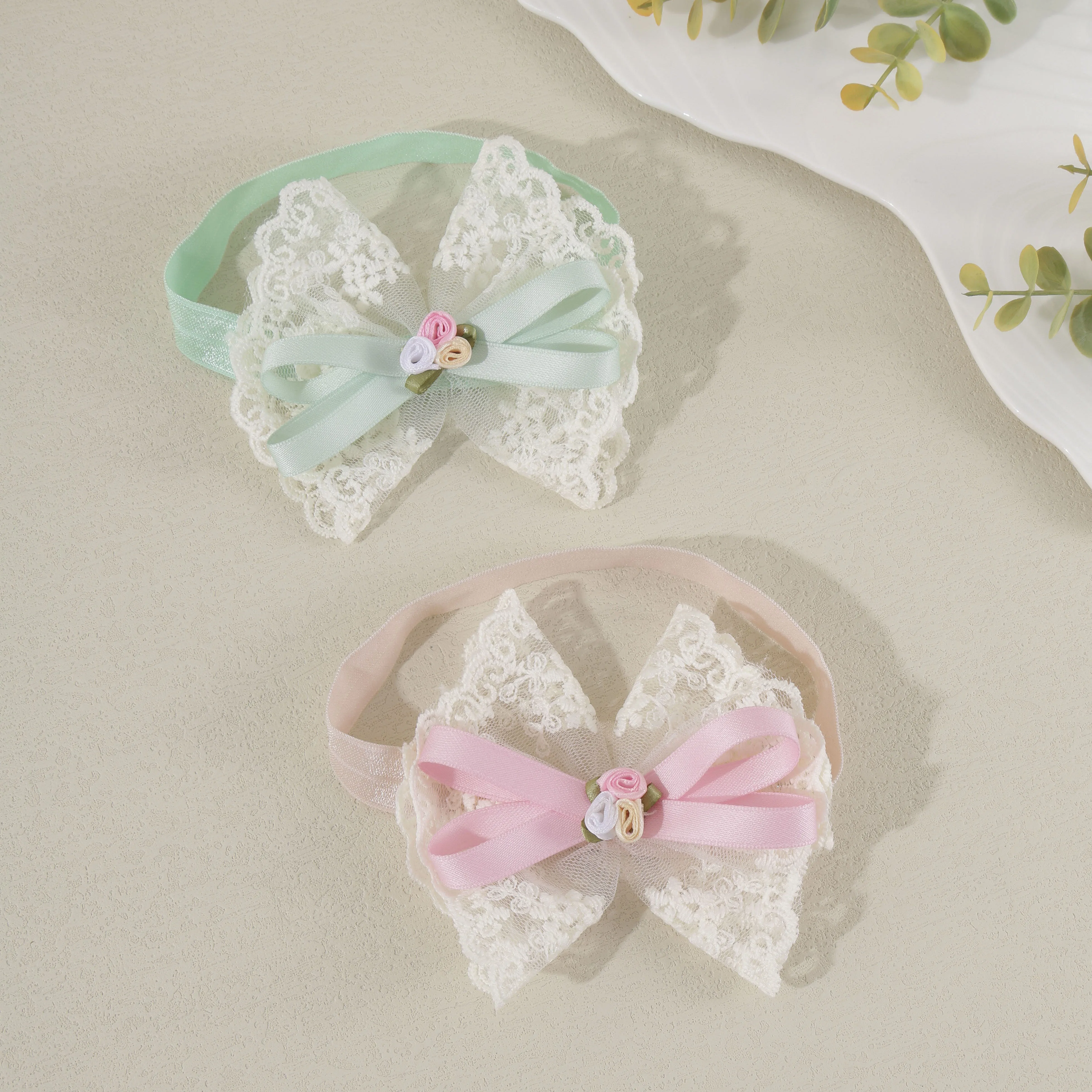 

Sweet Lace Bow Headbands For Baby Girl Floral Bowknot Hair Band for Newborn Baby Elastic Kids Headwear Infant Hair Accessories