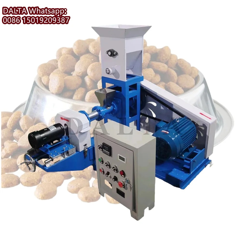 40-50KG/H Pet Dog Cat Feed Food Making Machine Puffed Animal Pellets Maker Aquatic Fish Extruder Machine