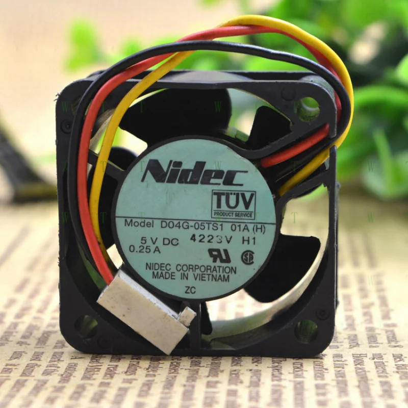 

H 1 pcs Nidec D04G-05TS1 01AH 5V 0.25A 4020 4cm Dual Ball Cooling Fan