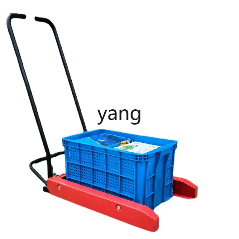 CX Non-Airtight Crate Handling Plastic Basket Tools Manual Cart Vegetable Forklift