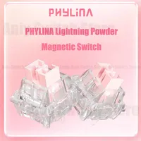 PHYLINA Pink ThunderFlash Magnetic switch Linear Breathable design RT accuracy 0.003 Pre-lubrication RGB bright light Switches