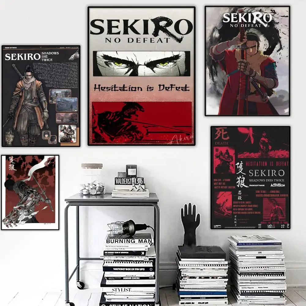 S-Sekiro No D-Defeat Painting Calligraphy Wall Art HD Canvas Oil Painting Posters Prints Home Bedroom Decor Gift