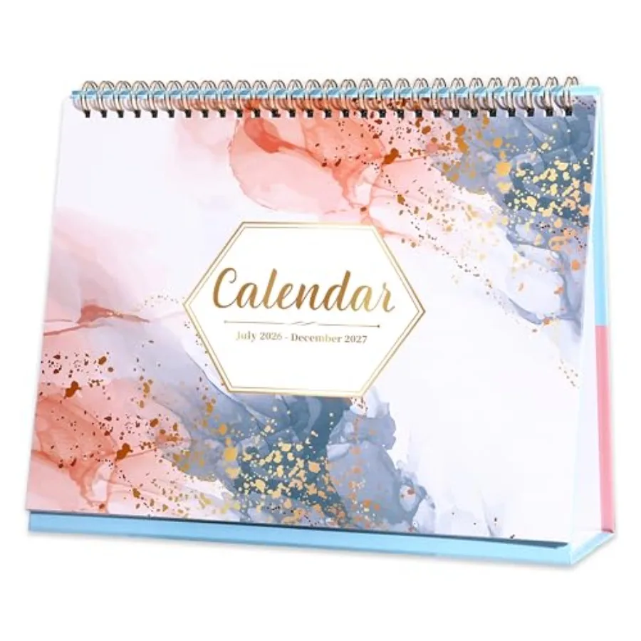 

Desk Calendar 2026-2027 - 18 Months Desk Calendar 2026-2027 July 2026 - December 2027 9.8'' x 8.3'' Standing Flip Desktop Calen