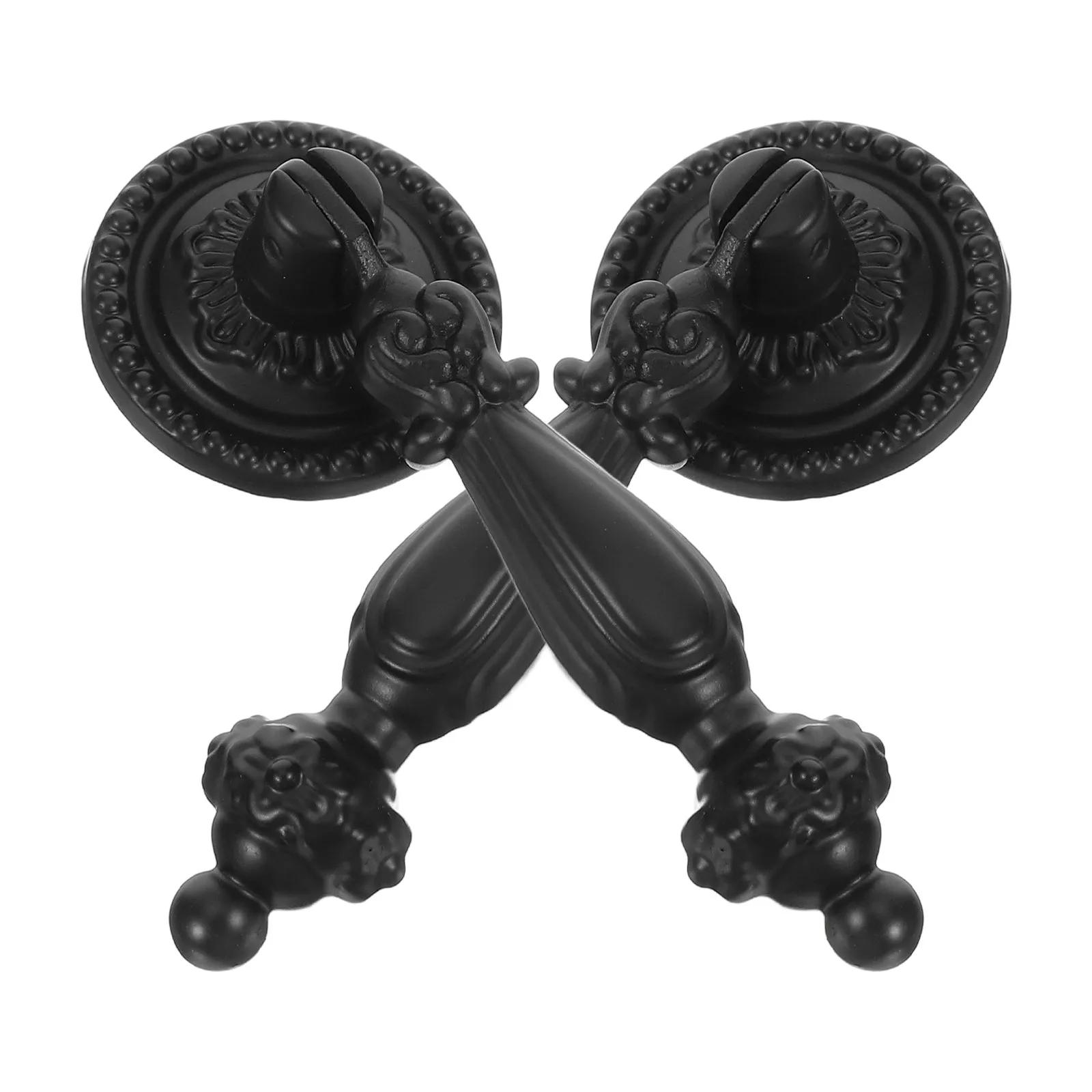 2Pcs Zinc Alloy Vintage Cabinet Knobs Round Pull Handles with Bronze Finish for Drawer Dresser Cupboard Retro Decor