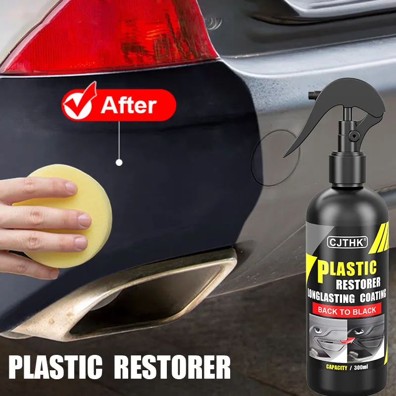 Car Plastic Restorer Coating Agent Auto Plastic Rubber Exterior Repair Clean Refresh Restoration Agent Black Shine Seal Brighten