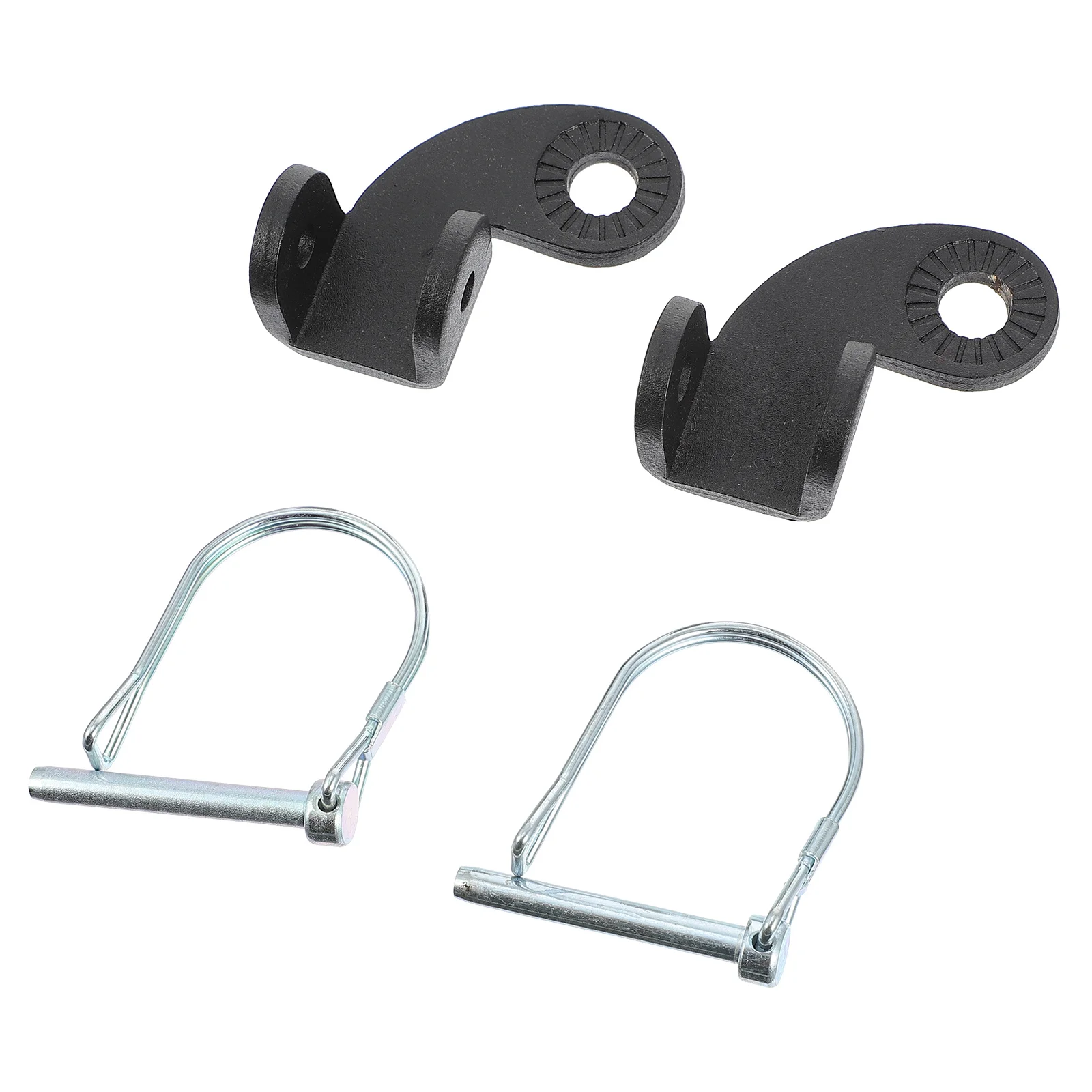 

2Sets Bike Trailer Coupler Steel Bike Hitch Adapter for Pet Trailer Pulling Stable Cycling Connector Cycling Coupler