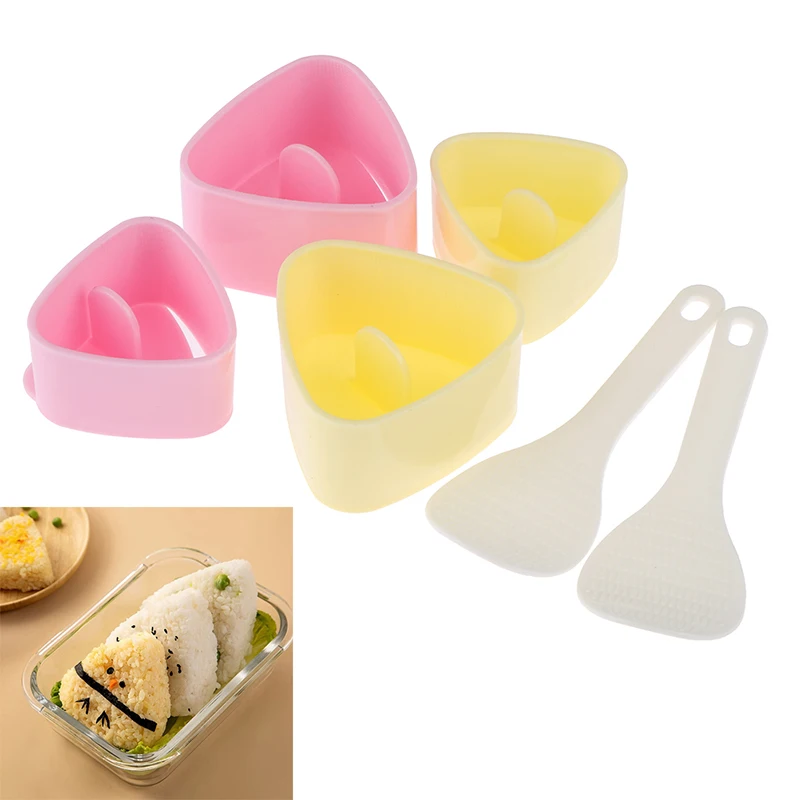 1/3PCS/Set Sushi Mold Rice Ball Food Press Triangular DIY Sushi Maker Mold Sushi Kit Japanese Kitchen Bento Accessories
