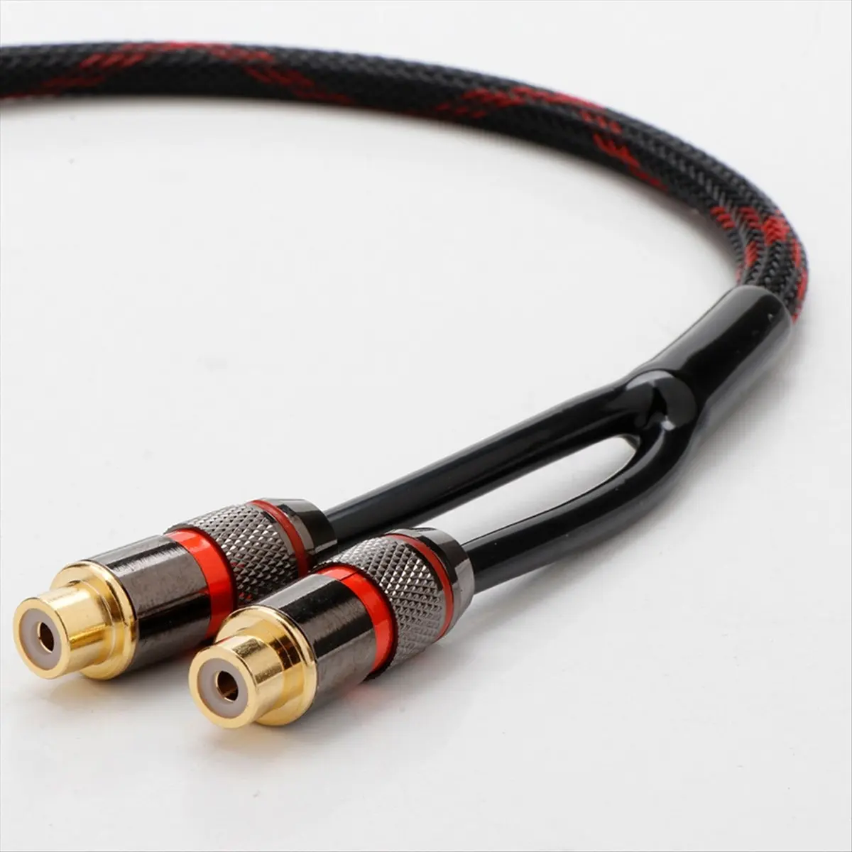 A14M 30cm Y Splitter Cable, Audio Jack Adapter, Male to 2 Female Connectors,DIY Audio Equipment