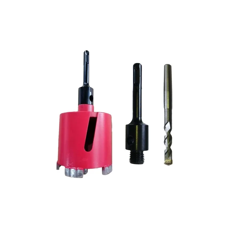 

Diamtool 3-Piece Slotted 68/72/82mm Diamond Dry Core Drill Kit with SDS Plus for Brick Wall & Soft Surface