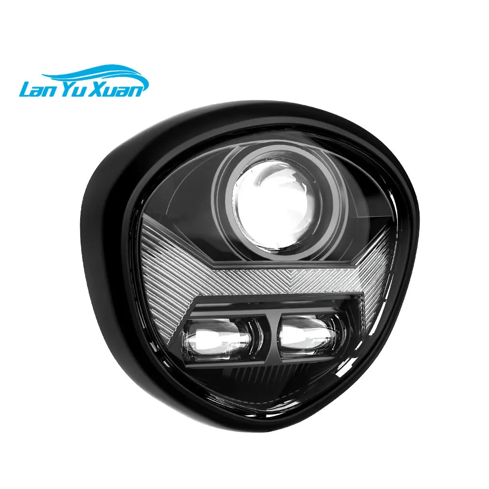 E-mark Aprovado 65W Motocicleta Led Farol Para 2010 2012 2013 2014 2015 2016 2017 V Star XVS1300 1300 XVS 13CTHL Tourer