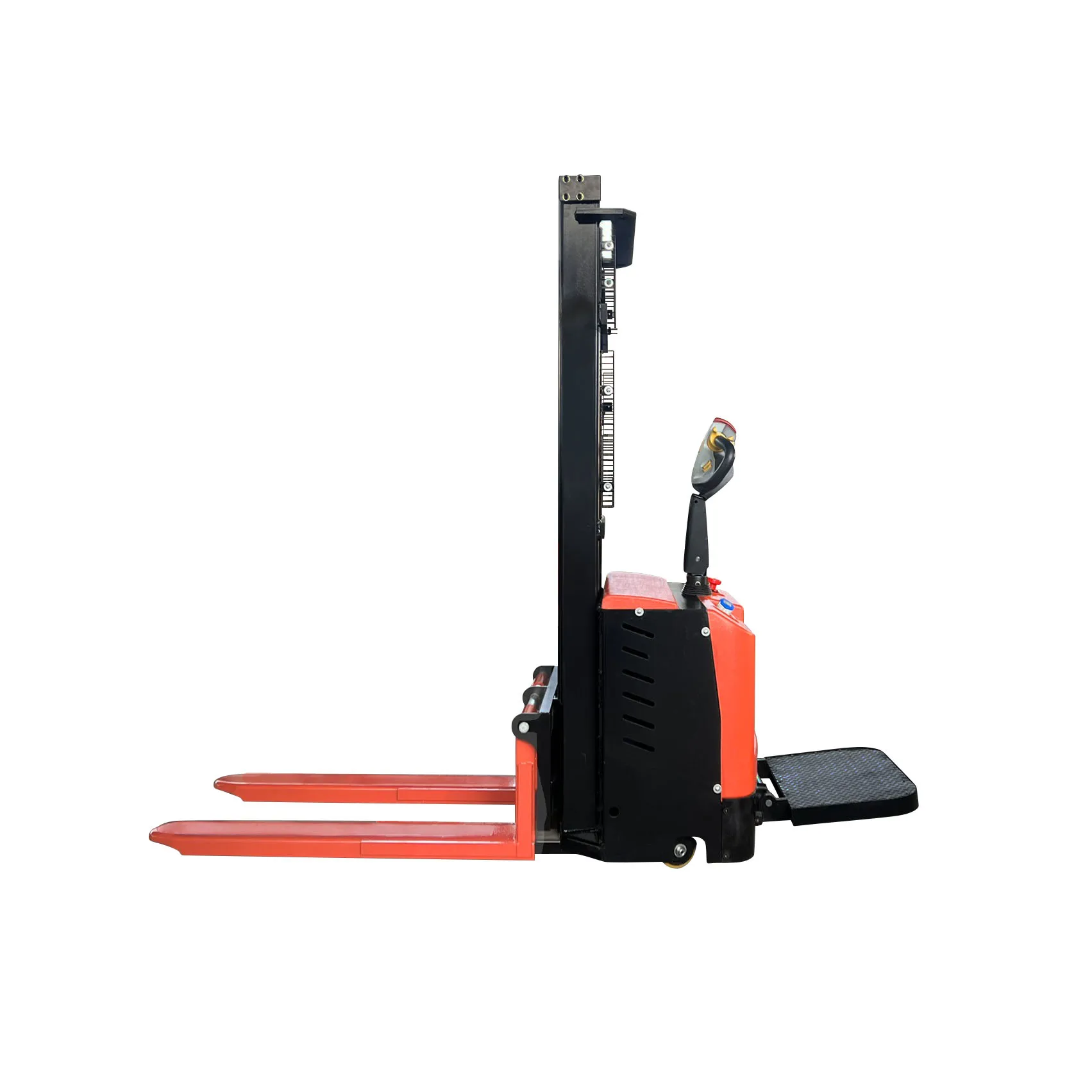 Storage Yard Cargo Lifting Pallet Stacker 1500kg 4m Full Electric Stacker Battery Driven Walkie Stacking Truck