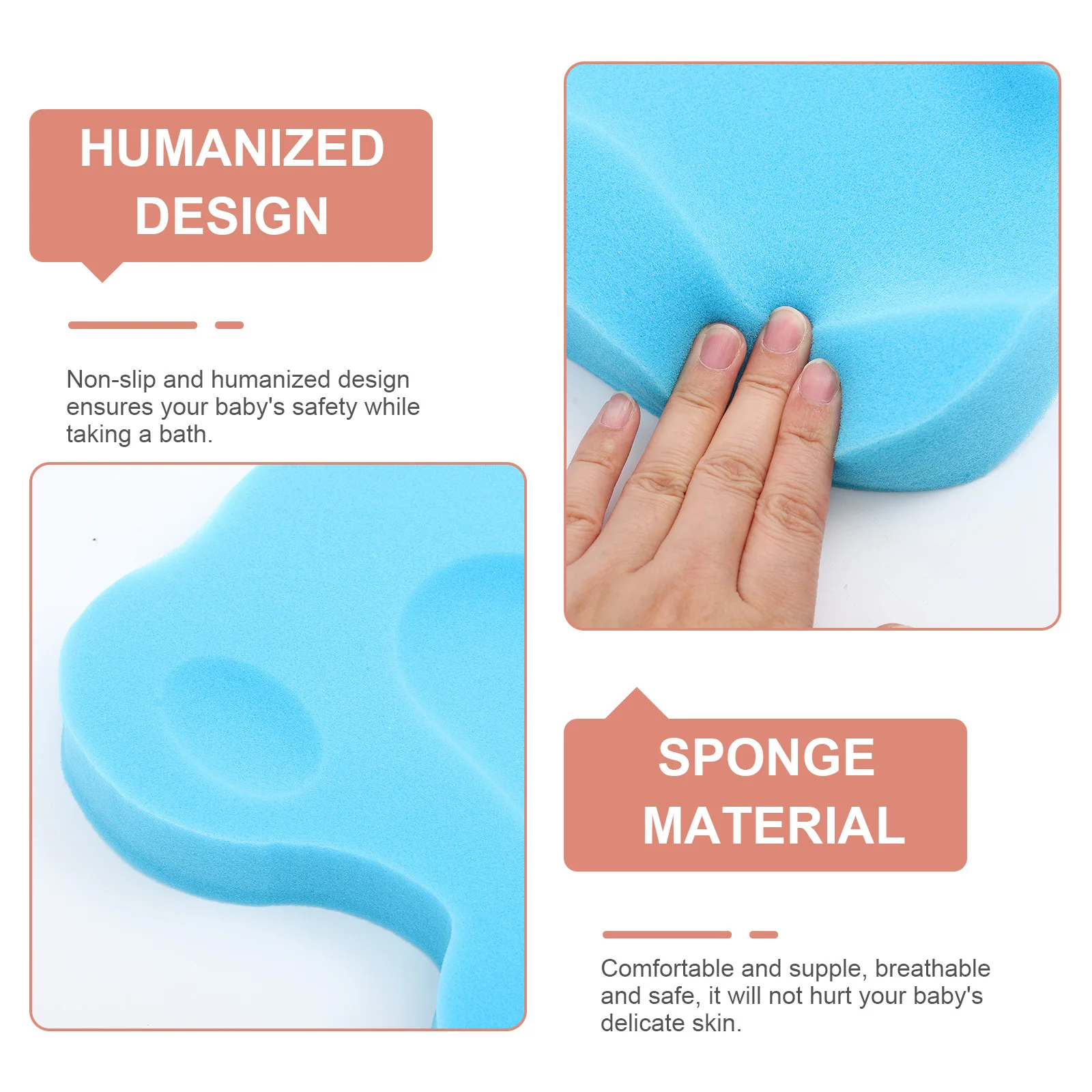 

Коврик для детской ванной, удобная сушильная губка, нежная кожа, подушка для ванны, нескользящая вставка для детской ванны, губка для детской ванны, подушка для ванны