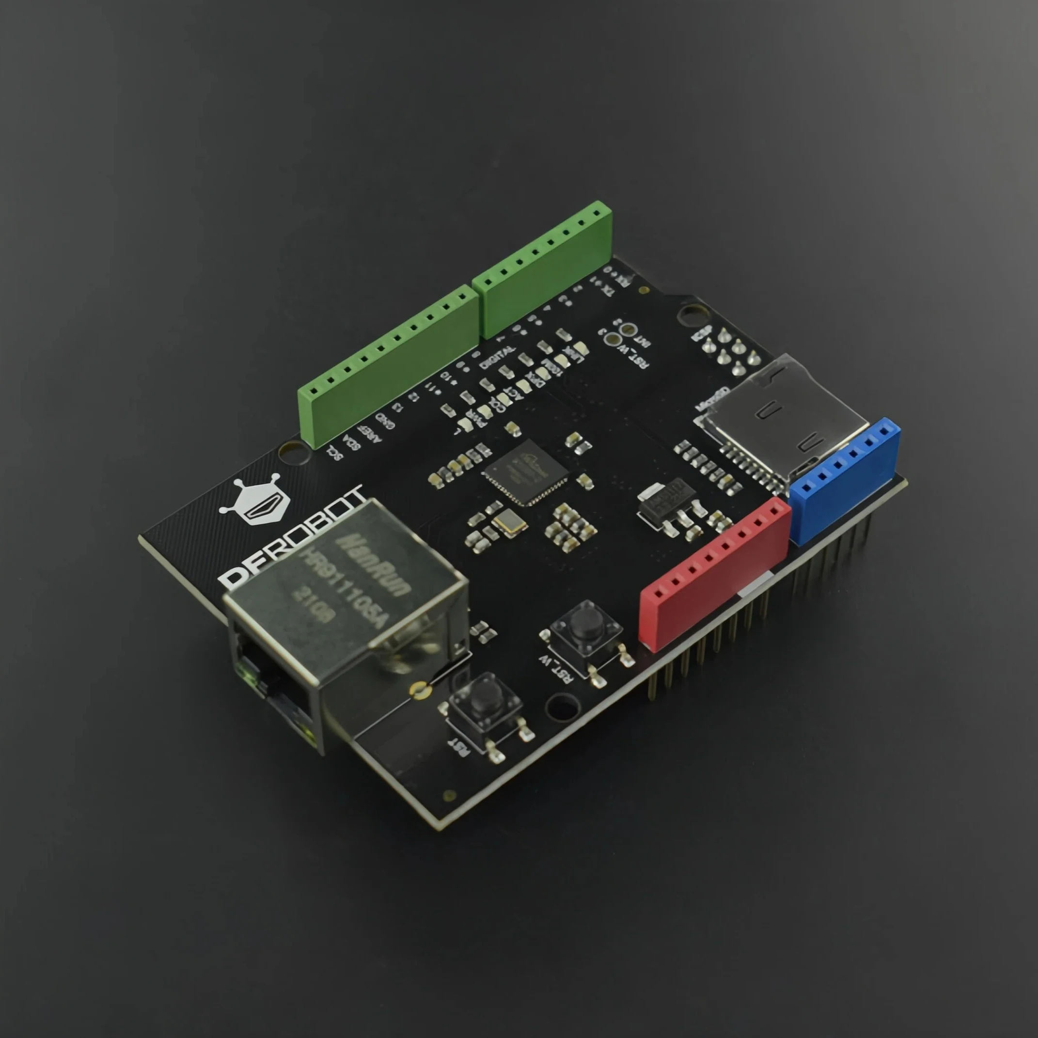 

DFRduino Ethernet W5100S Shield Hardware TCP/IP Stack 4 Sockets для Arduino UNO Mega