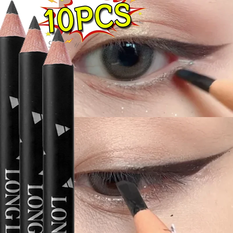 2 in 1 Eyeliner Eyebrow Pencil Waterproof Non-smudge High Pigmented Eyeliner Eyebrow Makeup Long Lasting Natural Eyes Makeup Pen