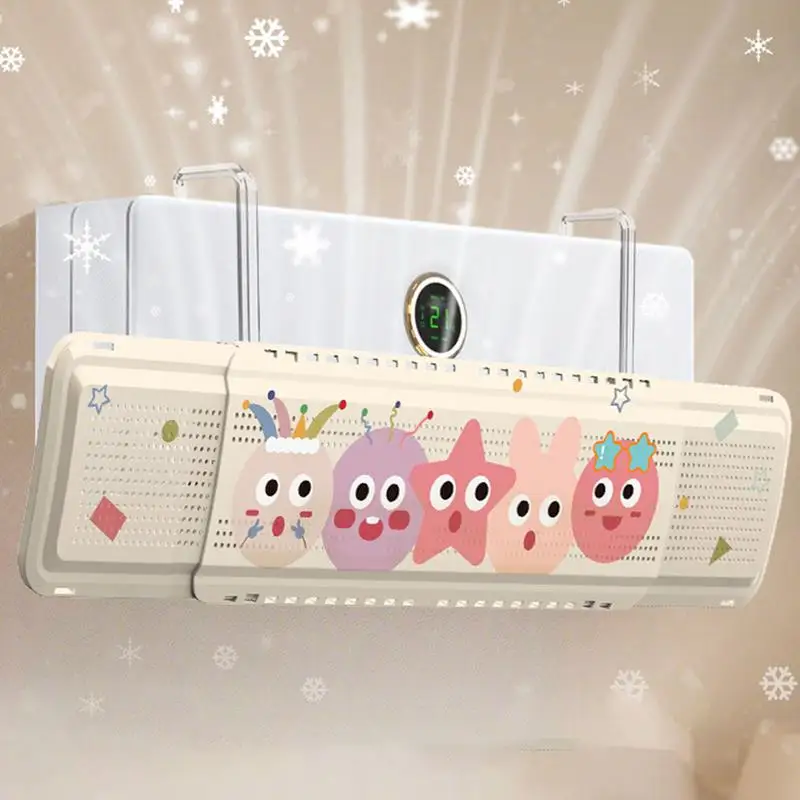 

Воздушный дефлектор, выдвижной дефлектор кондиционера, портативный выдвижной гибкий нескользящий безопасный инструмент для окна, комнаты, кровати, потолка