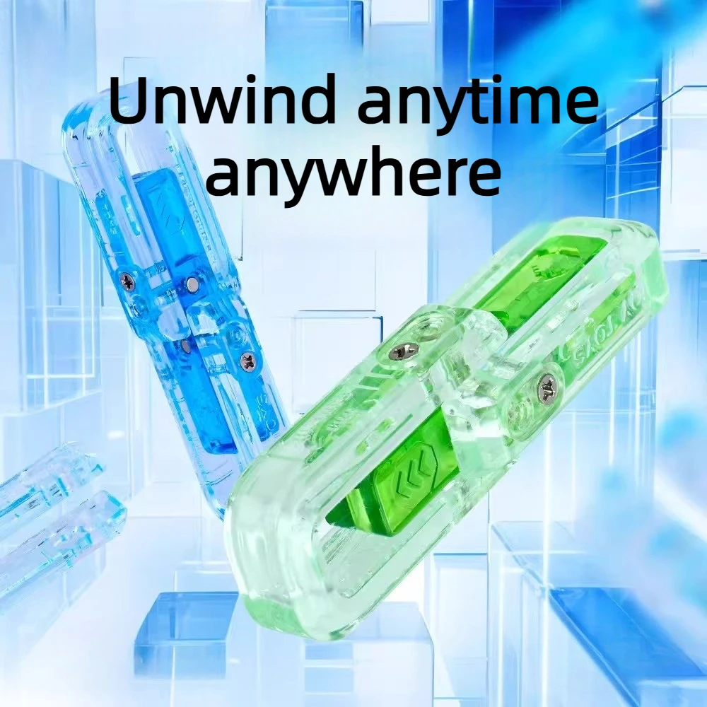 QYEDC مادة الكمبيوتر الجديدة ذات الدفع المزدوج الميكانيكية على شكل بيضة لعبة تململ مغناطيسية لتخفيف التوتر