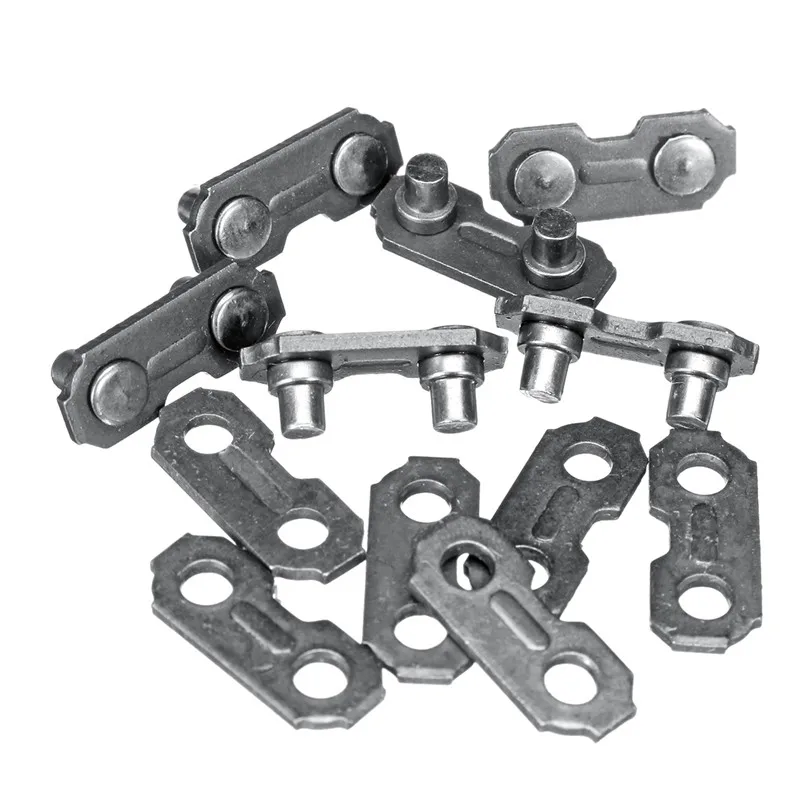 6Pcs Stainless Steel Chainsaw Chain Joiner Link Chain Joint For Joinning Saw 3/8 .063 Chains For Woodworking Chainsaw Parts