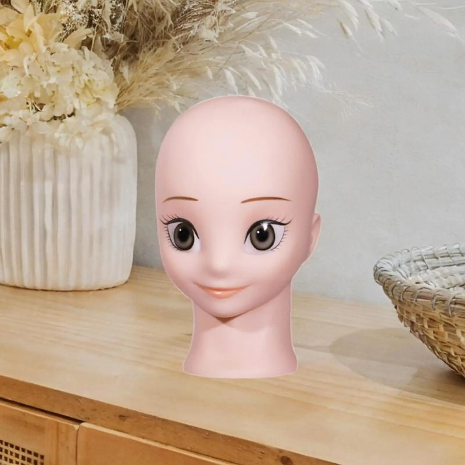 Wig Display Head Mannequin Head,Lightweight,Sturdy,Anime Cosplay Doll Head Model,Wig Holder Stable Manikin Head Cartoon