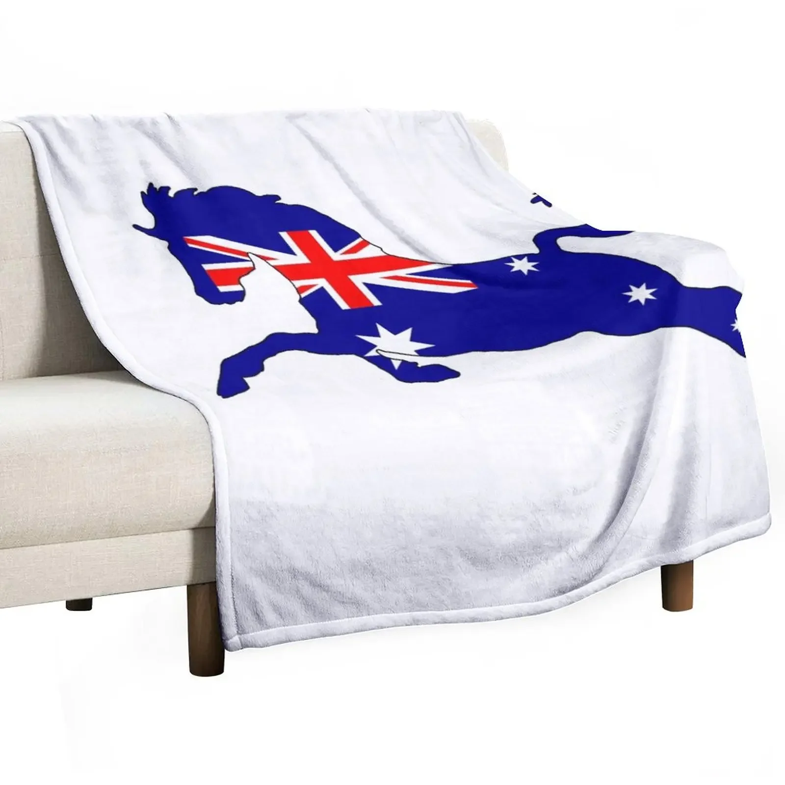 

Australian Flag - Horse Throw Blanket Sofa Vintage Shaggy Blankets