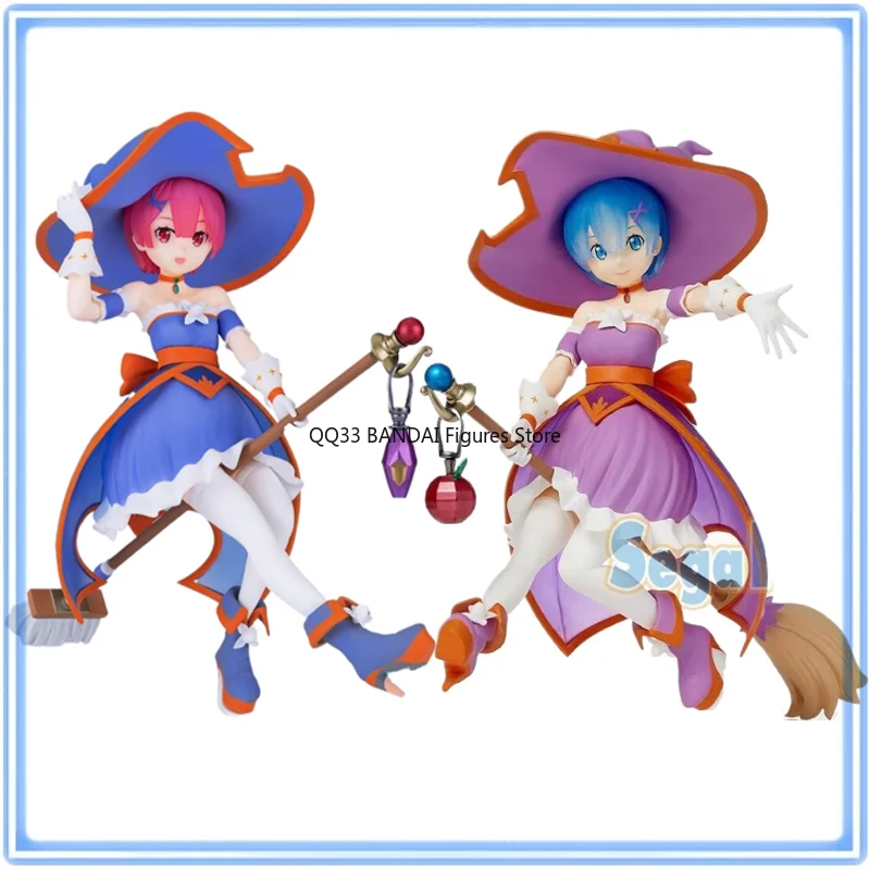 

Original Anime Re:Zero Starting Life in Another World Ram Rem Witch Ver. Action Figure Desktop Ornaments Model