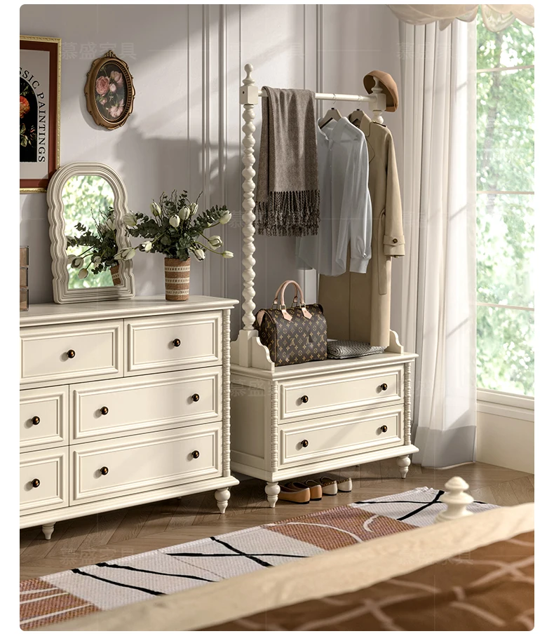 Living room wall locker bedroom bedside storage cabinet hanger