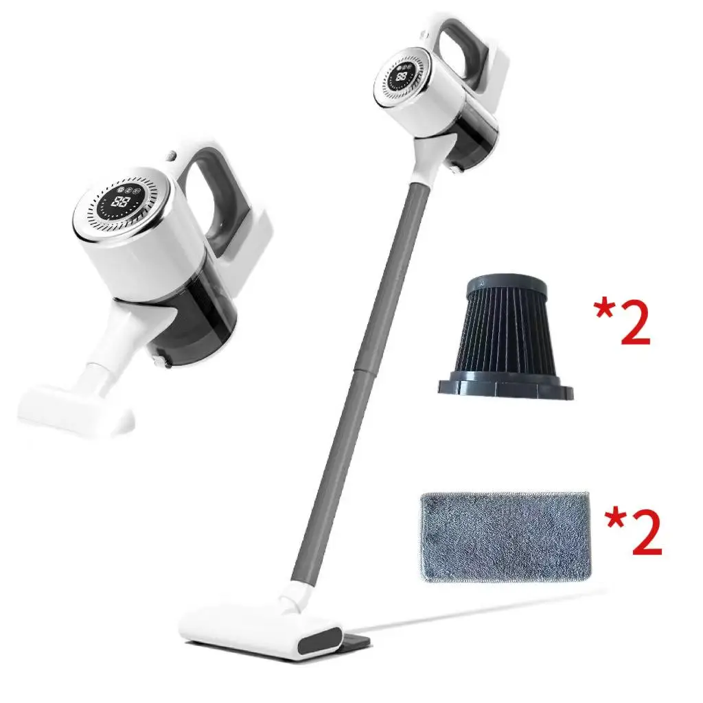 Aspirateur principal sans fil, bâton intelligent 18kpa 55 minutes avec conception résistance aux enchevêtrements, tapis de sol dur, poils d'animaux, envoi d'accessoires