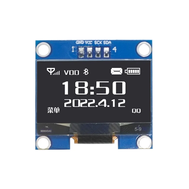 1.3 inch OLED Display LCD Screen Module 128*64 Dot Matrix 4-Pin IIC Interface SH1116 Driver GND