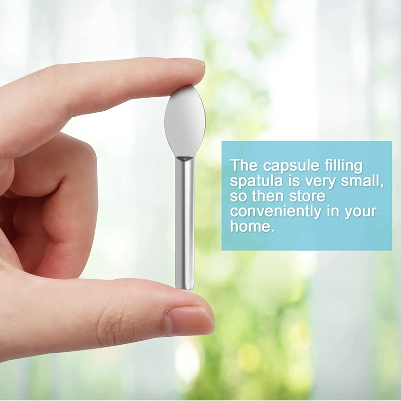 Топ продаж, лопатка 10 шт., лабораторная ложка из нержавеющей стали, мини-ложка для машины для быстрого наполнения гелевых колпачков и таблеток
