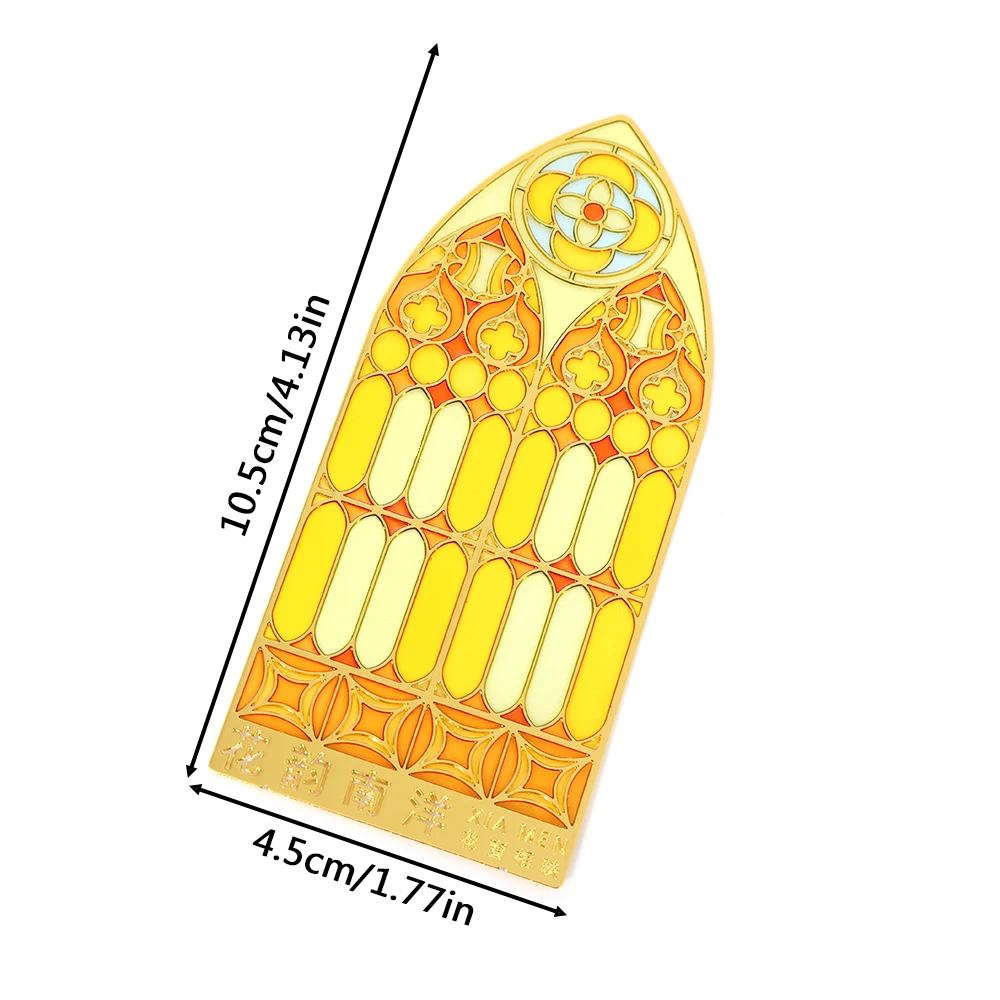 Colorful window translucent bookmark, metal pagination mark, student gift, stationery, school office supplies