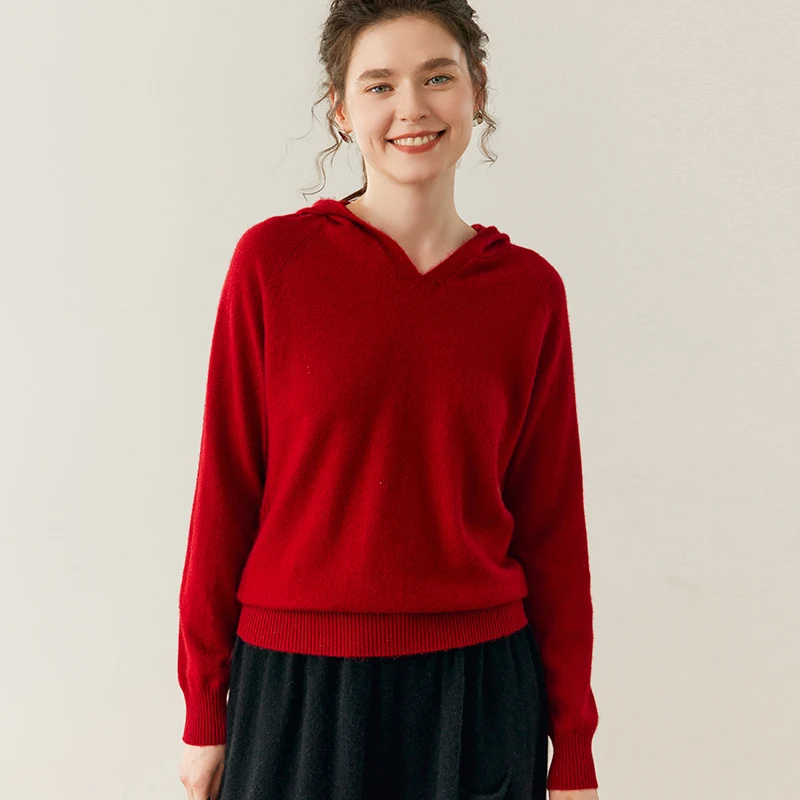 

2025 женская толстовка из 100% кашемира, пуловер, свитер, роскошный повседневный кашемировый трикотаж, весна-осень-зима, шикарная женская одежда, топ