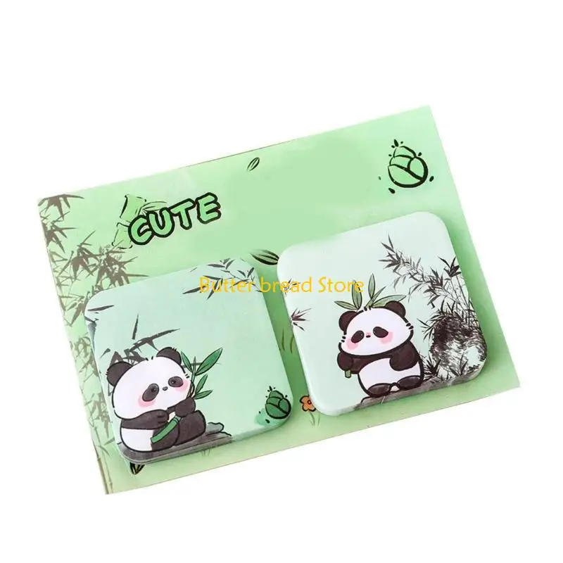 W89C 60Sheet Animal Panda Sticky Notes Paper Small Notepads Memo Memo Pad