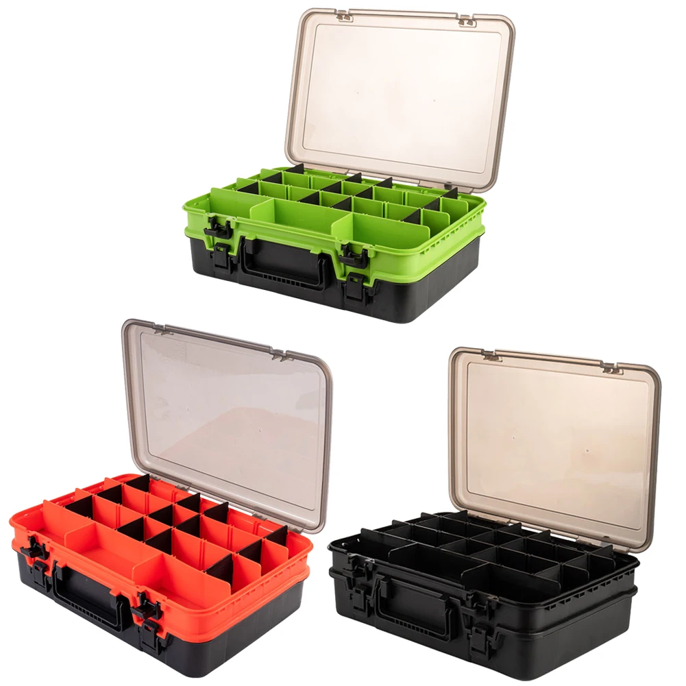 

Lures Baits Container Double-layer Fishing Storage Case Compartment Multi Grids Lightweight Fishing Gear Accessories Pesca Tool