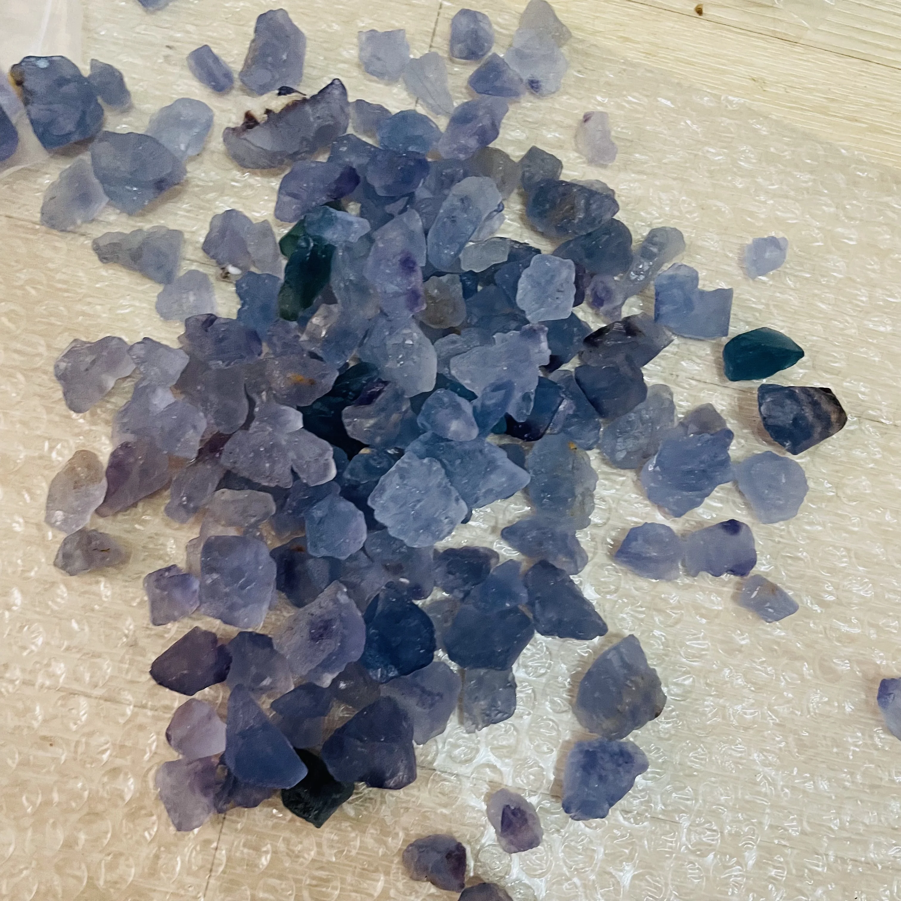 1000g Natural High Quality Blue Fluorite Raw Stone Large Particle Incense Expanding Stone Crystal Raw Stone Home Decoration