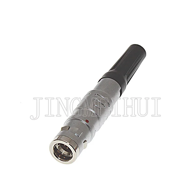 FGG.1K 2 3 4 5 6 7 8Pin Waterproof Male Plug Connector Welding Cable For Industrial Camera Audio Video Data  Signal Transmission