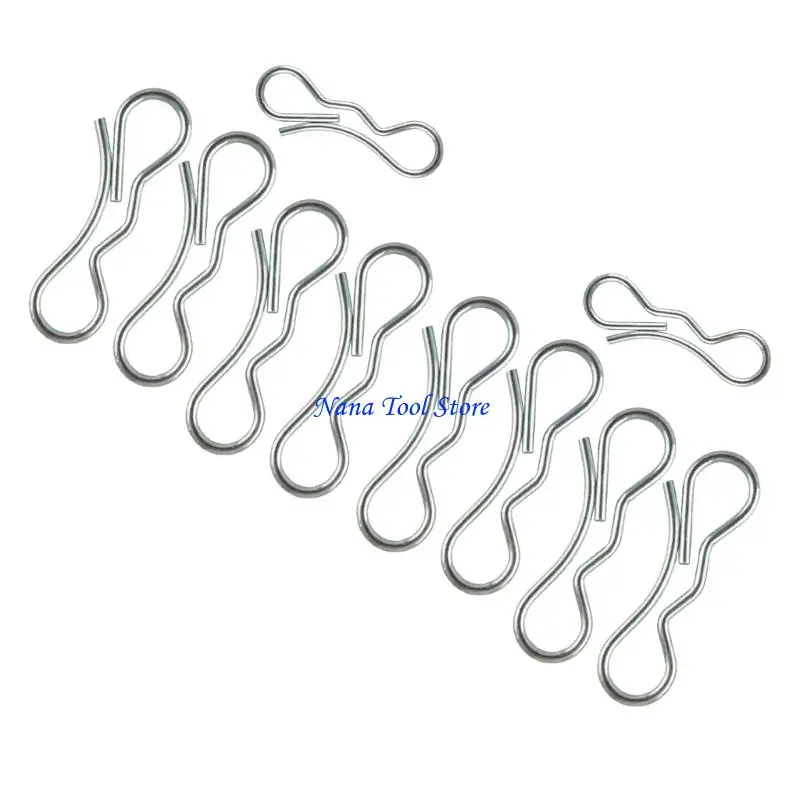31GJ Retaining Hardware for Lawn Mower Deck Repair, 10 Piece Deck Clip Assortment with 194208 and 194209 Replacement Parts for