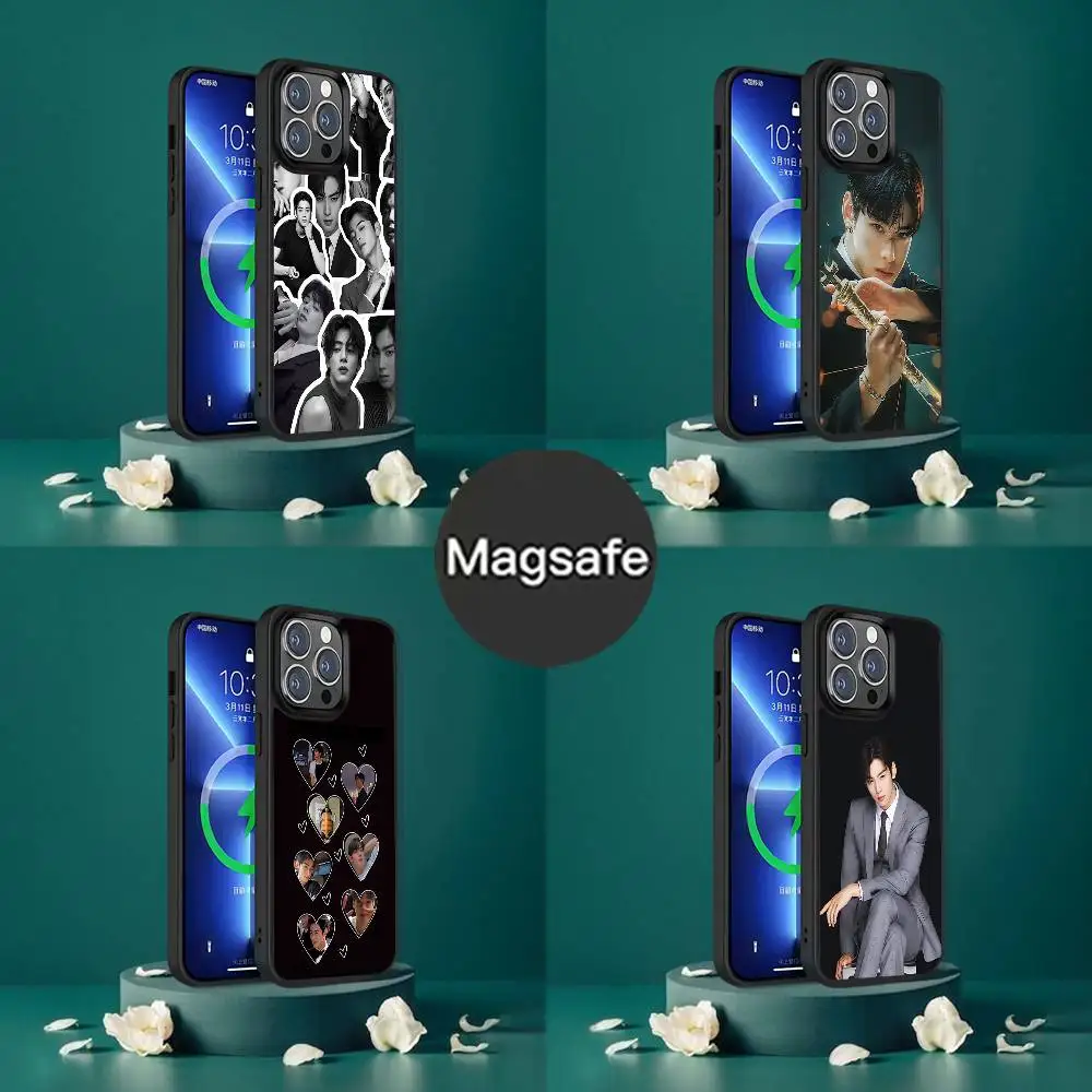 

Чехол для телефона Cha E-EunWoo для iPhone 17,16,15,14,13,12,11,Pro,Max,Plus,Mini,SE4,E с магнитной беспроводной зарядкой Magsafe