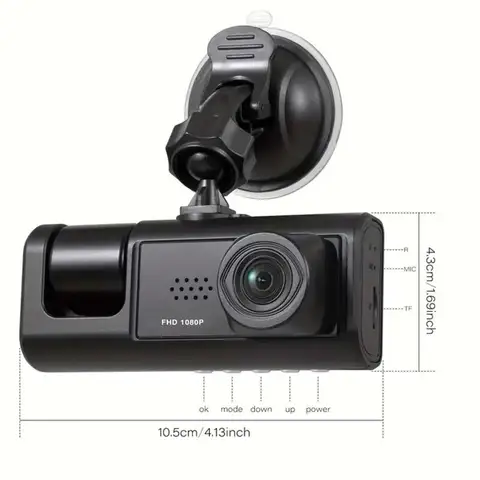 Dashcam med IR-nattseende, loopinspelning och 2 10 best sales HD-bil-DVR - №3